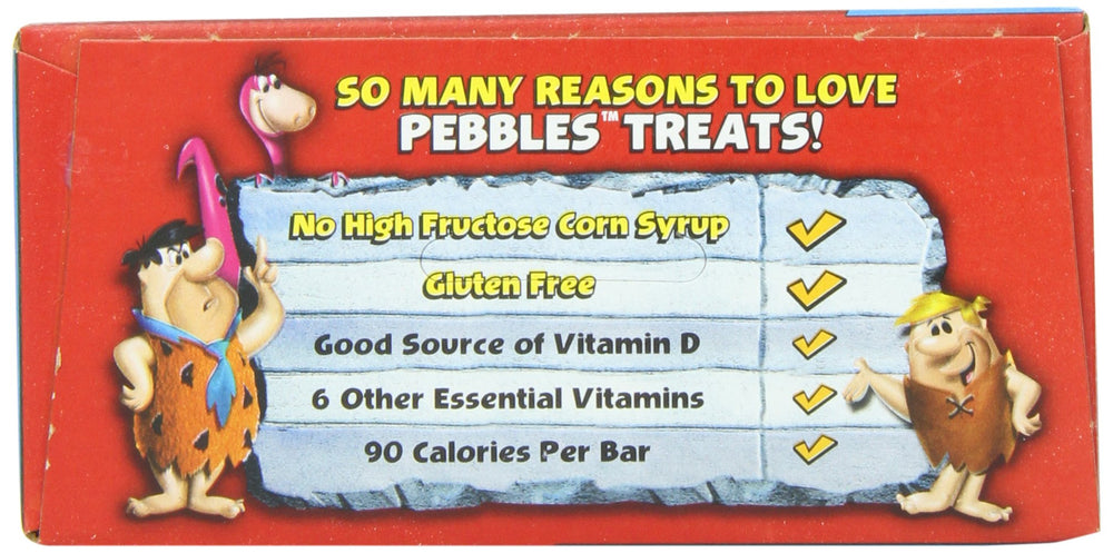 Post Fruity Pebbles Treats, contiene 6 vitaminas esenciales para el día