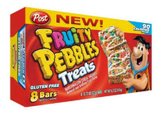 Post Fruity Pebbles Treats, caja de 8 unidades, pack de 2, snack colorido para meriendas