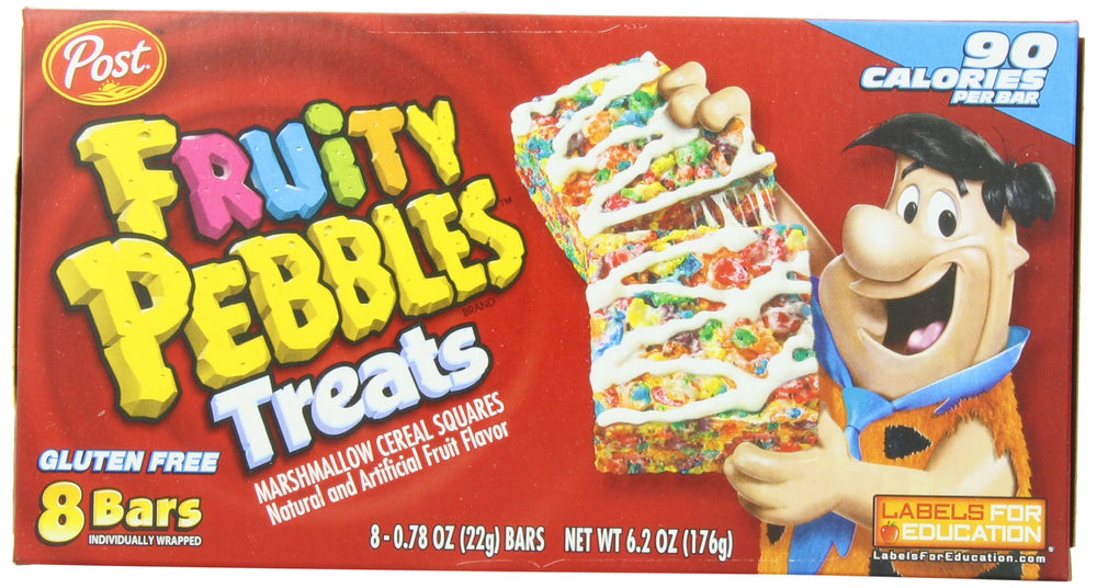Post Fruity Pebbles Treats, snack sin gluten para disfrute seguro