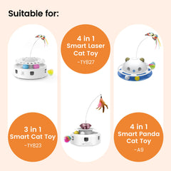 Potaroma, bolas de pista: seguimiento dinámico para gatitos activos.