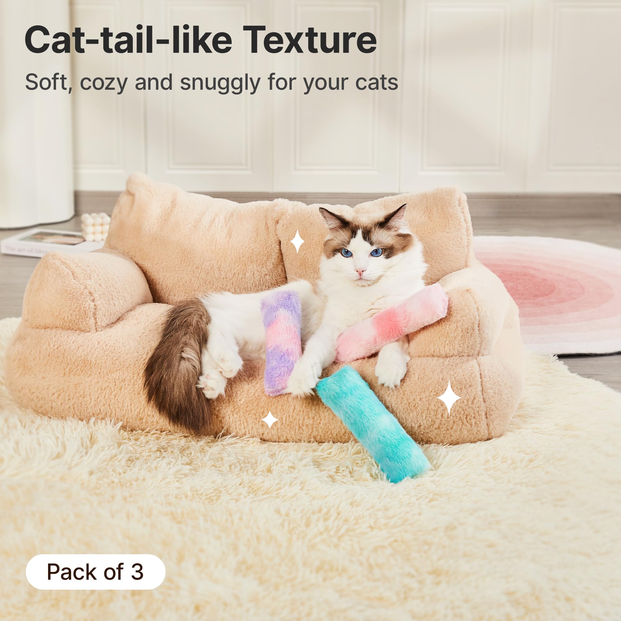 Potaroma cojines catnip color pastel para rascar y jugar