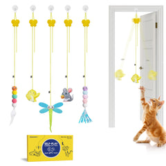 Potaroma juguete gato pluma interactivo: estimula juego libre y exploración.