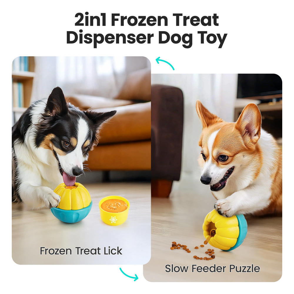 Potaroma juego-puzzle-perro desafía al perro y refuerza la inteligencia.