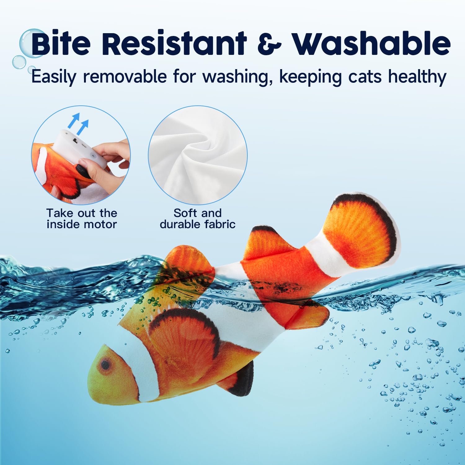 Potaroma Pescado compacto con motor desmontable: limpieza fácil.