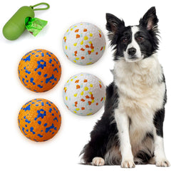 POUPUA bolas perro rebote súper ligero, ideal para juegos de búsqueda al aire libre.