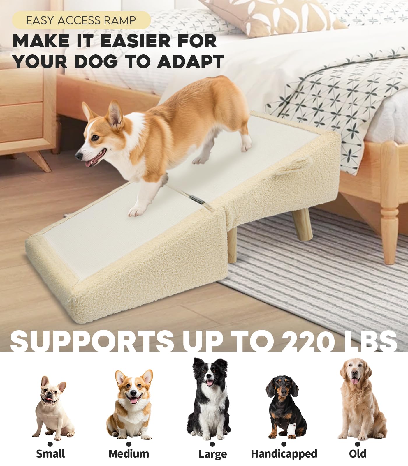 Powerful Xishan base de madera resistente, estabilidad segura para mascotas de todos tamaños.