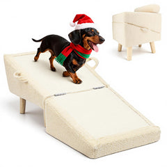 Powerful Xishan escalones para perro pequeño en sofá, facilitan subir sin saltos.