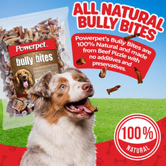 Powerpet Bully Stick Bites en paquete de 1 lb para premio saludable