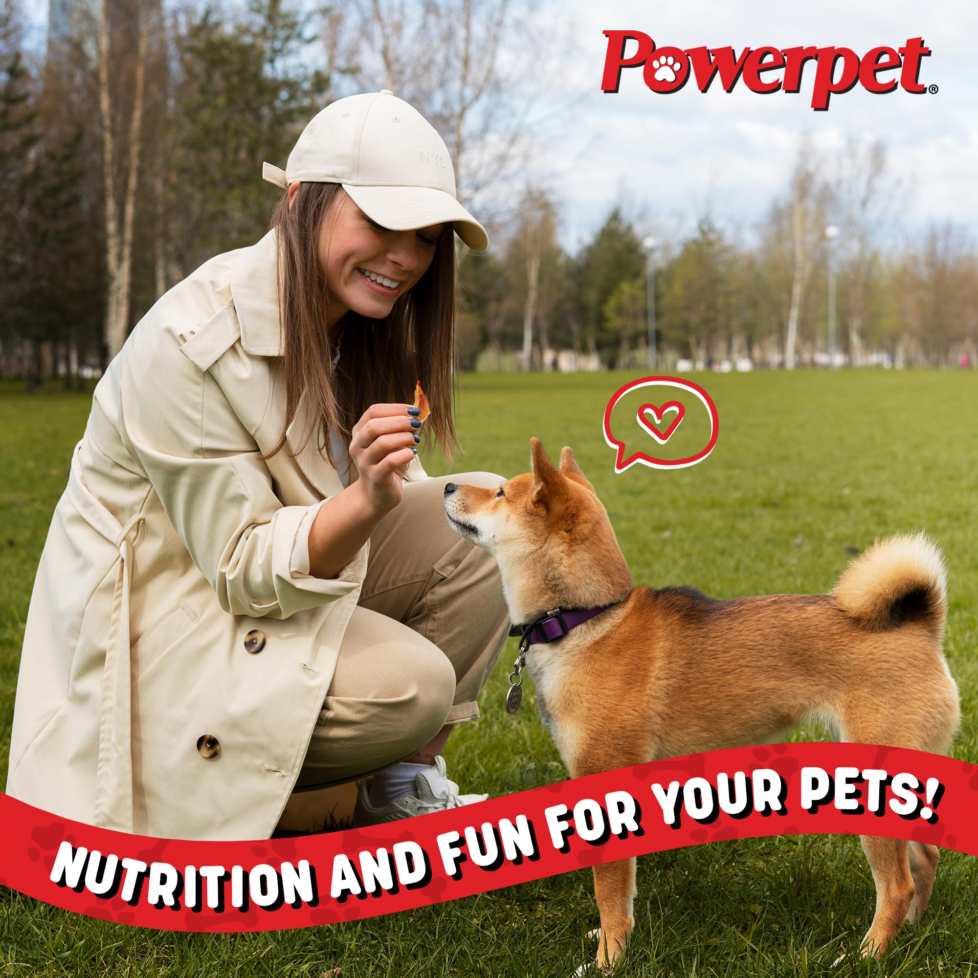 Powerpet Bully Stick Bites perro disfrutando snack de forma segura