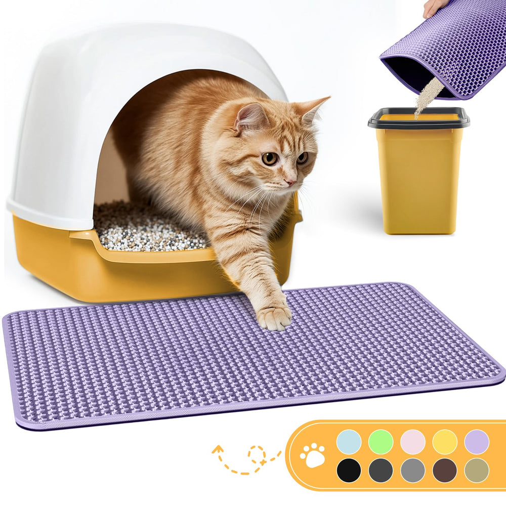 Powools alfombrilla para caja de arena con doble capa, recoge arena y protege el suelo.