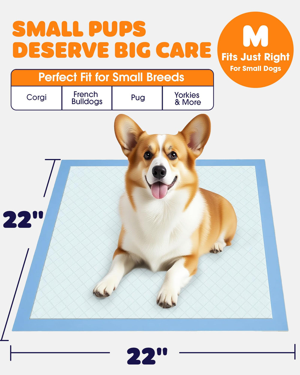 Powools Puppy Pads 6 capas con absorción alta para líquidos