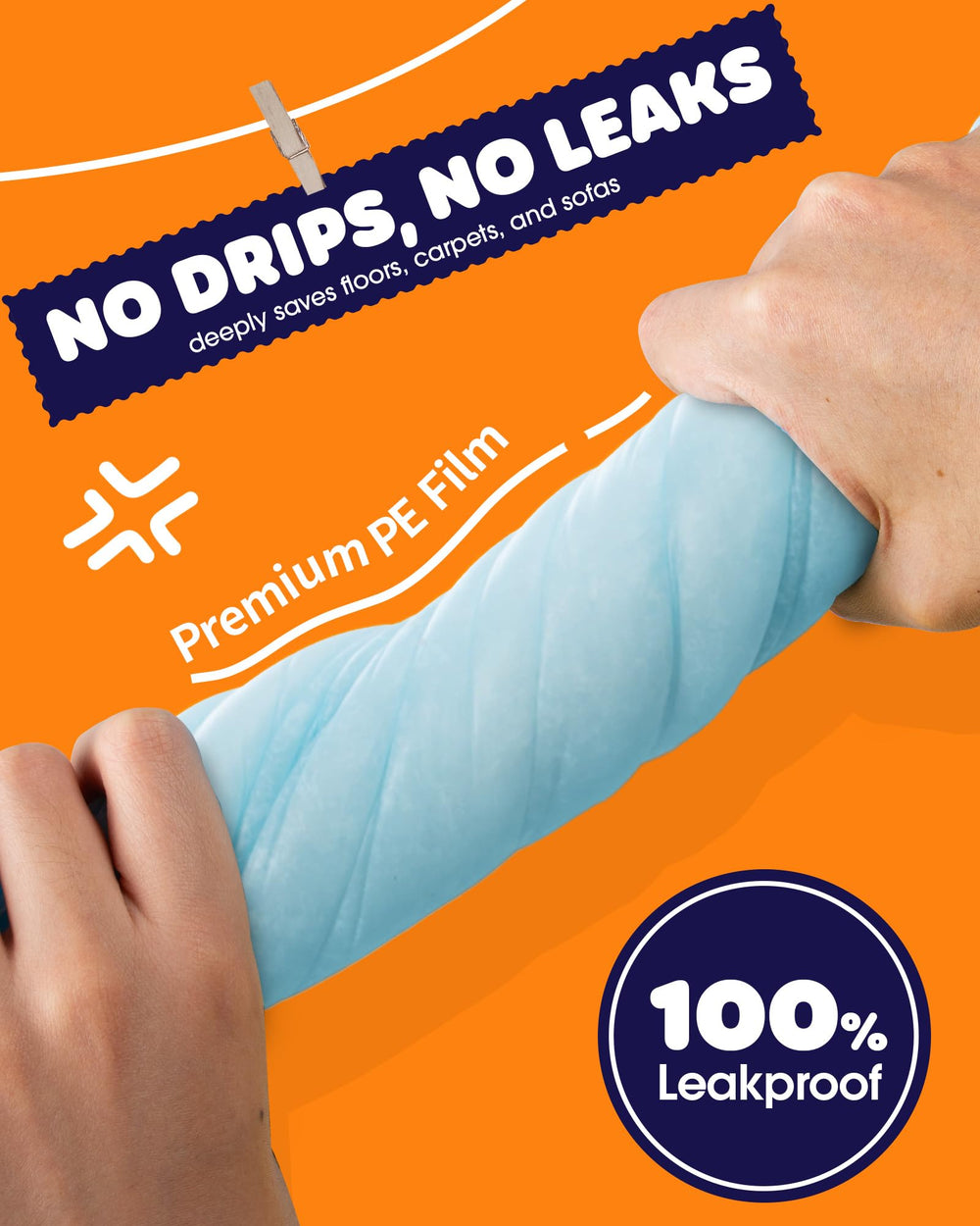 Powools Puppy Pads absorción rápida que forma gel para superficies secas
