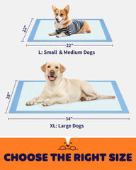Powools Puppy Pads, 6 capas absorbentes para mayor absorción.