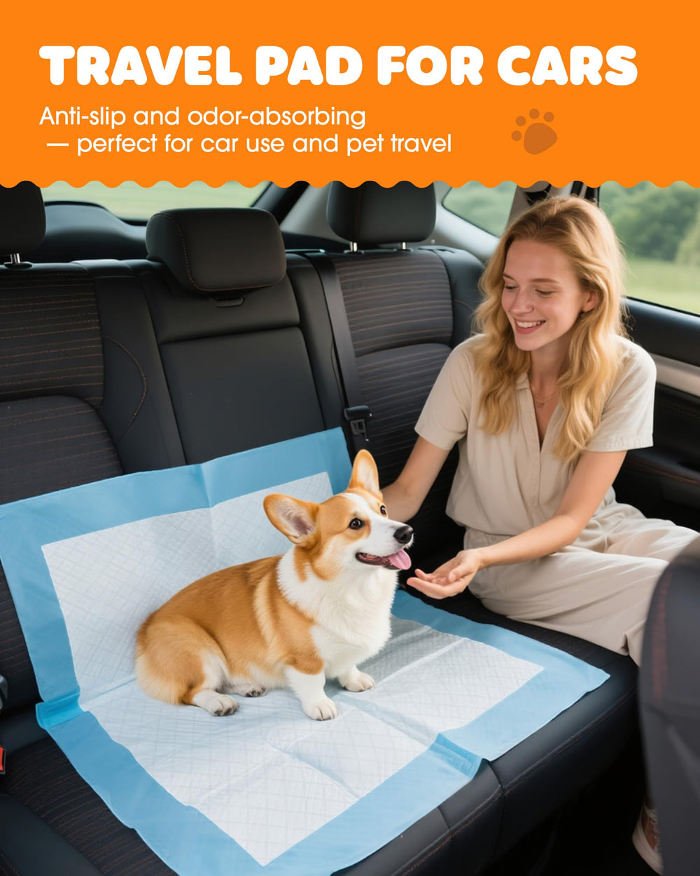 Powools Puppy Pads tamaño medio 22×22 para perros pequeños