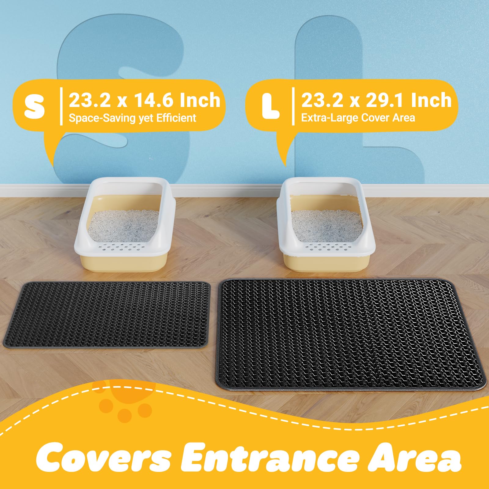 Powools tapete para arena con base impermeable y antideslizante, protege el suelo.