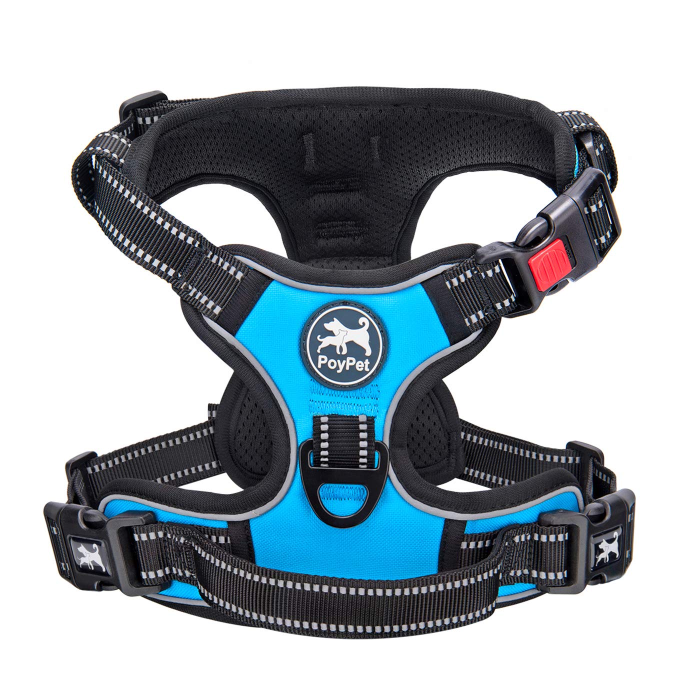 PoyPet arnés para perros con frente-clips para evitar tirones y paseos controlados.