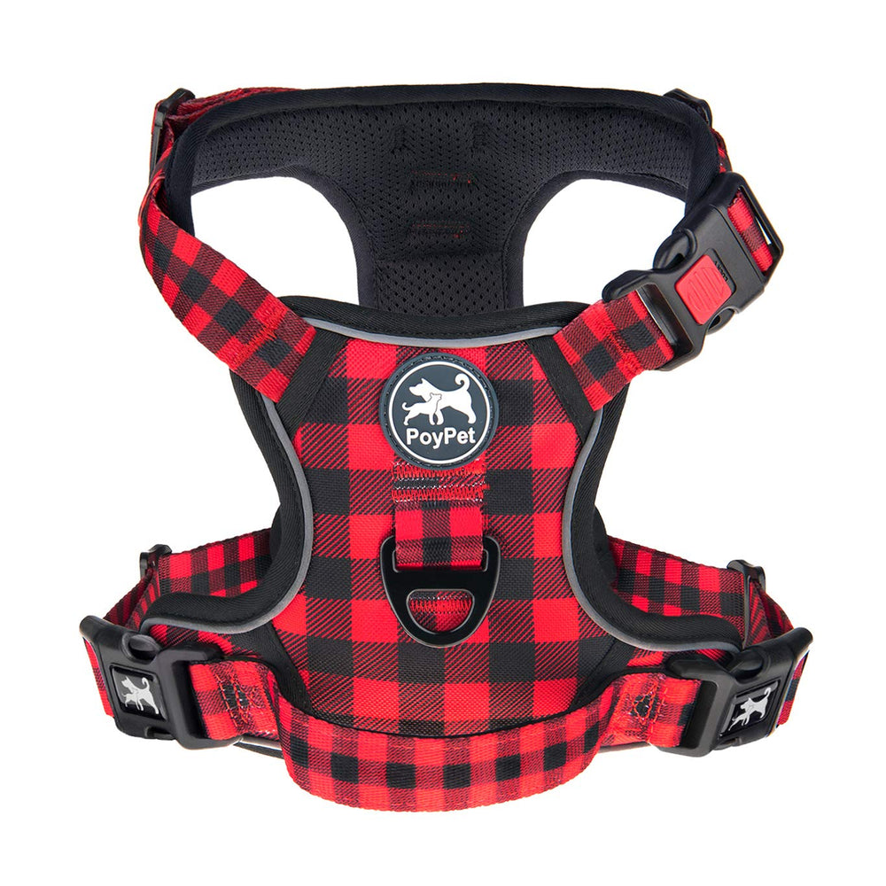 PoyPet arnés sin tiro con clips delanteros para paseos más cómodos