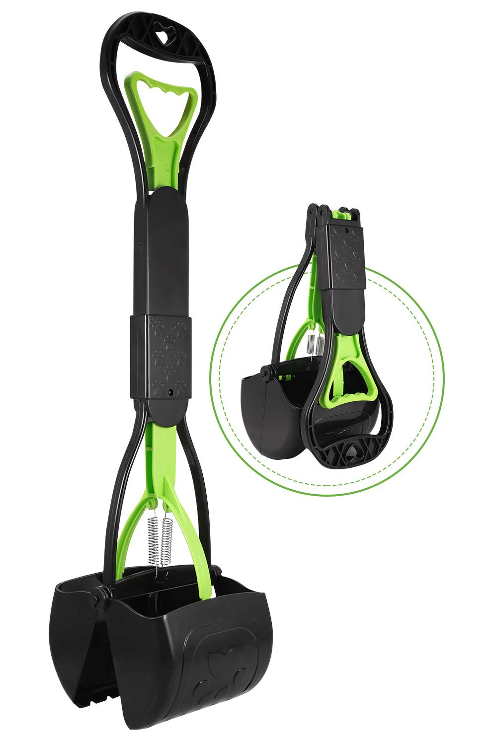 PPOGOO recolector no quebrable con mango largo para perros y gatos