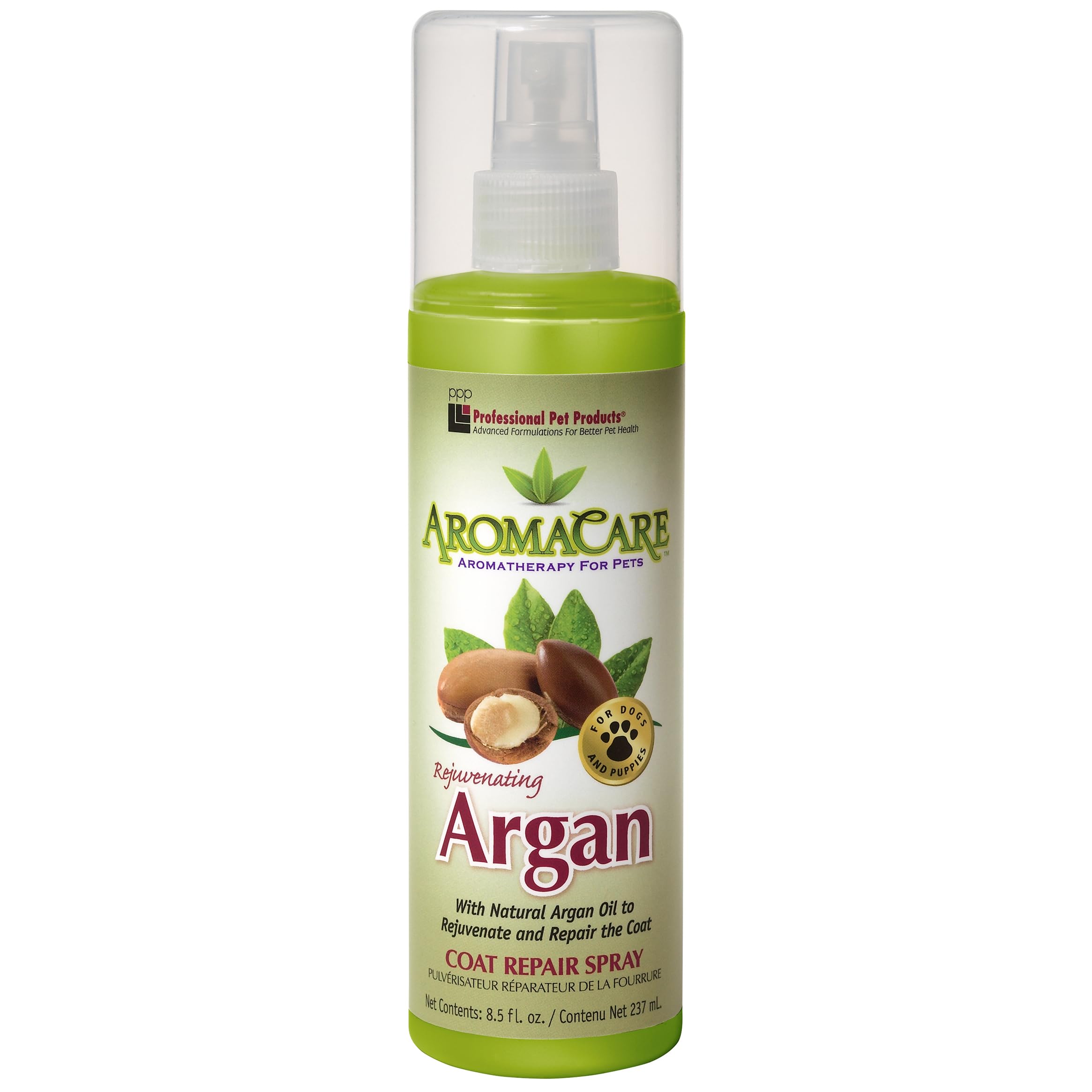 PPP Pet Aroma Care Argón Rejuvenecedor: atomizador para pelaje seco y aroma suave.