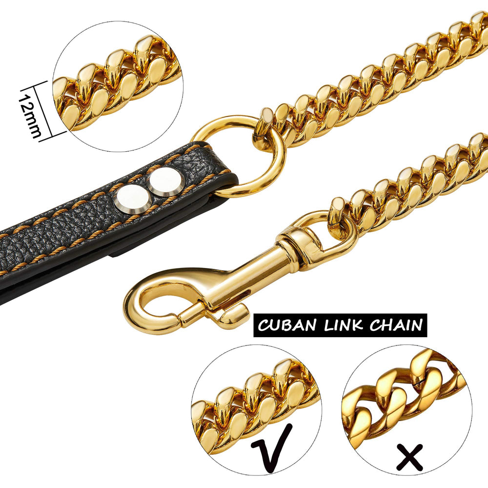 PRADOG detalle de la cadena 12mm con brillo y durabilidad