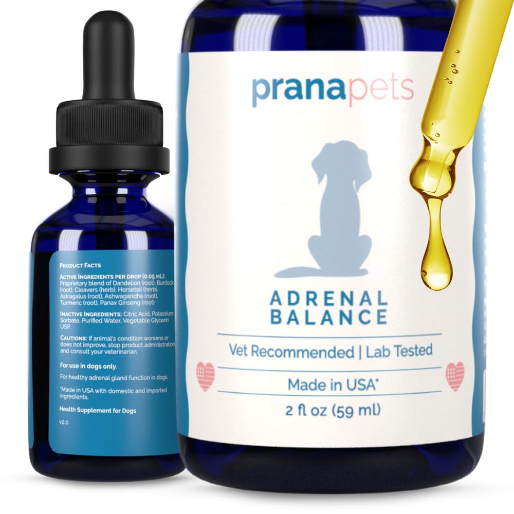 PranaPets Adrenal Balance: gotas para equilibrio hormonal del perro.