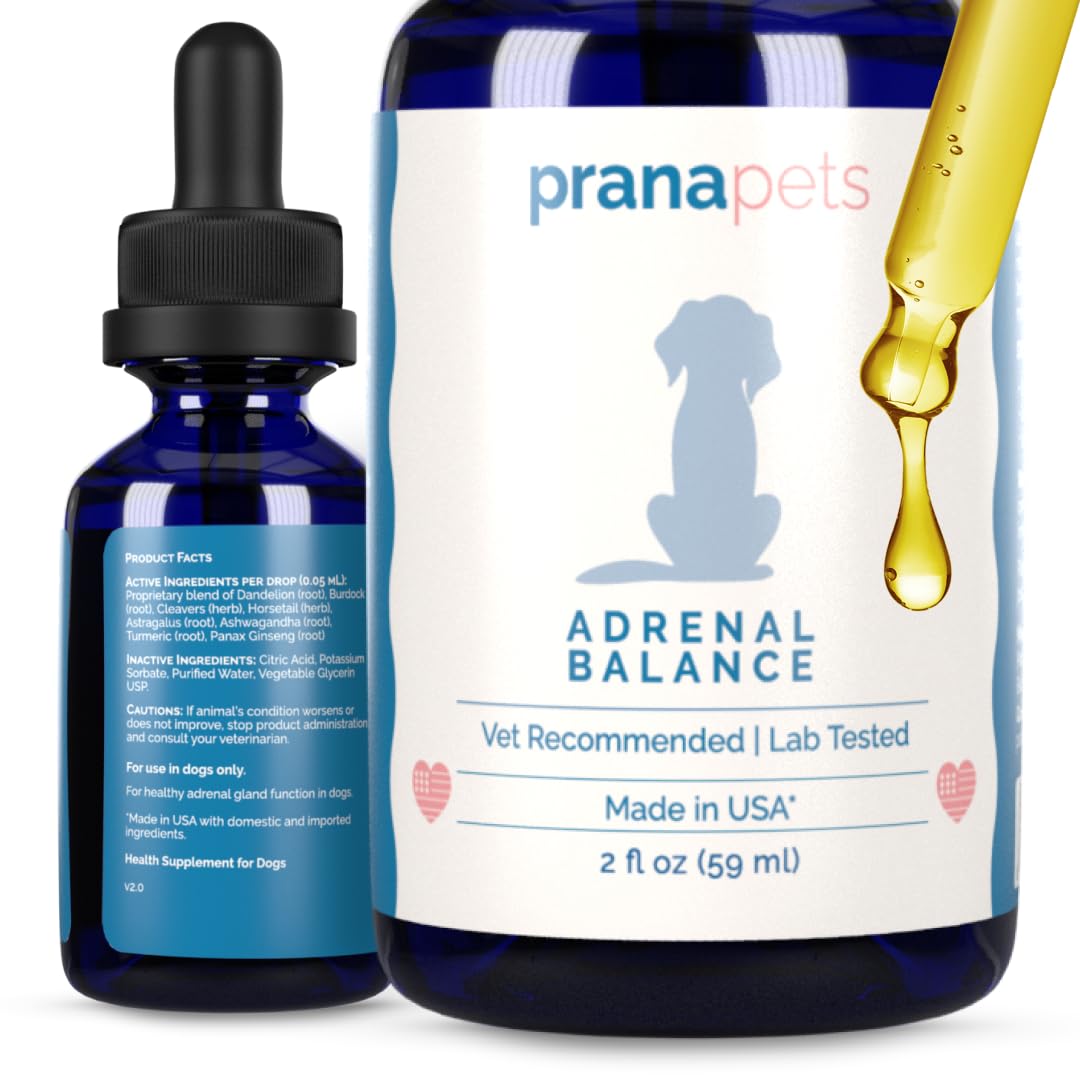 PranaPets Adrenal Balance: gotas para equilibrio hormonal del perro.