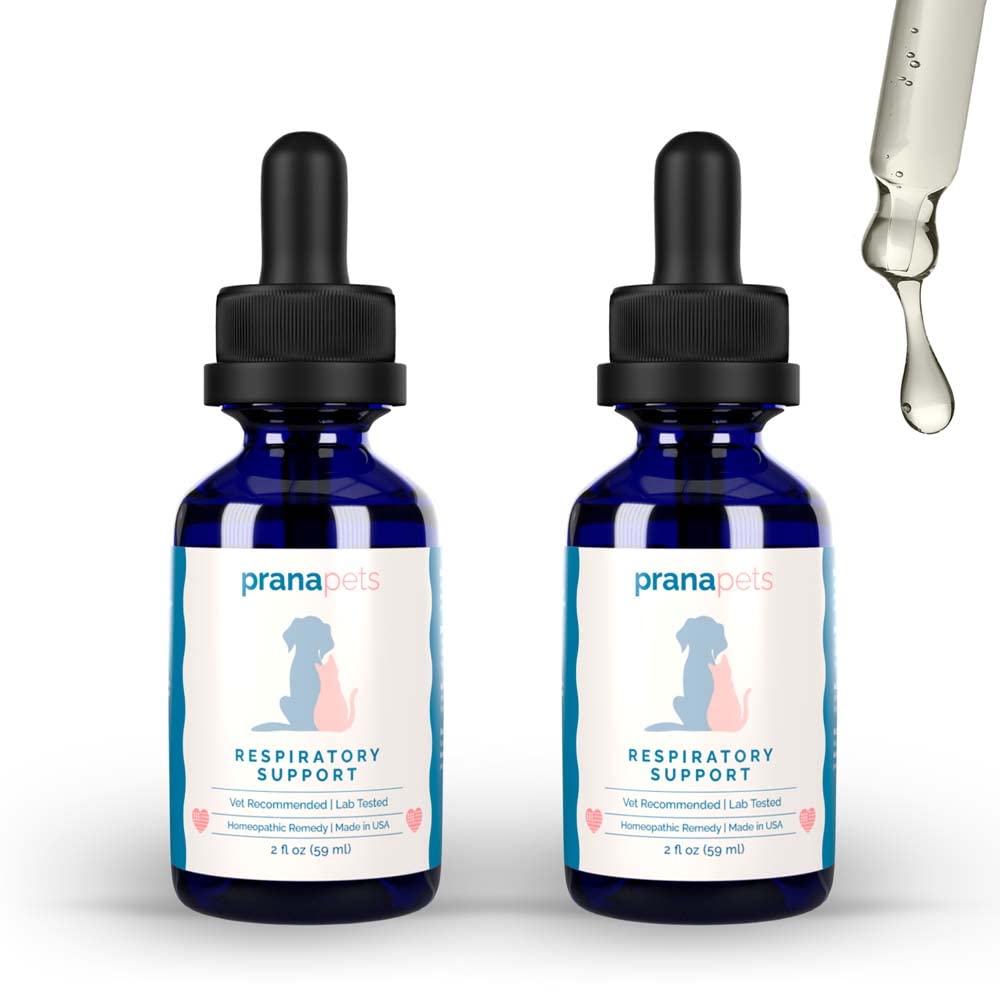 PranaPets Apoyo respiratorio para perros, frasco, favorece una respiración más cómoda.