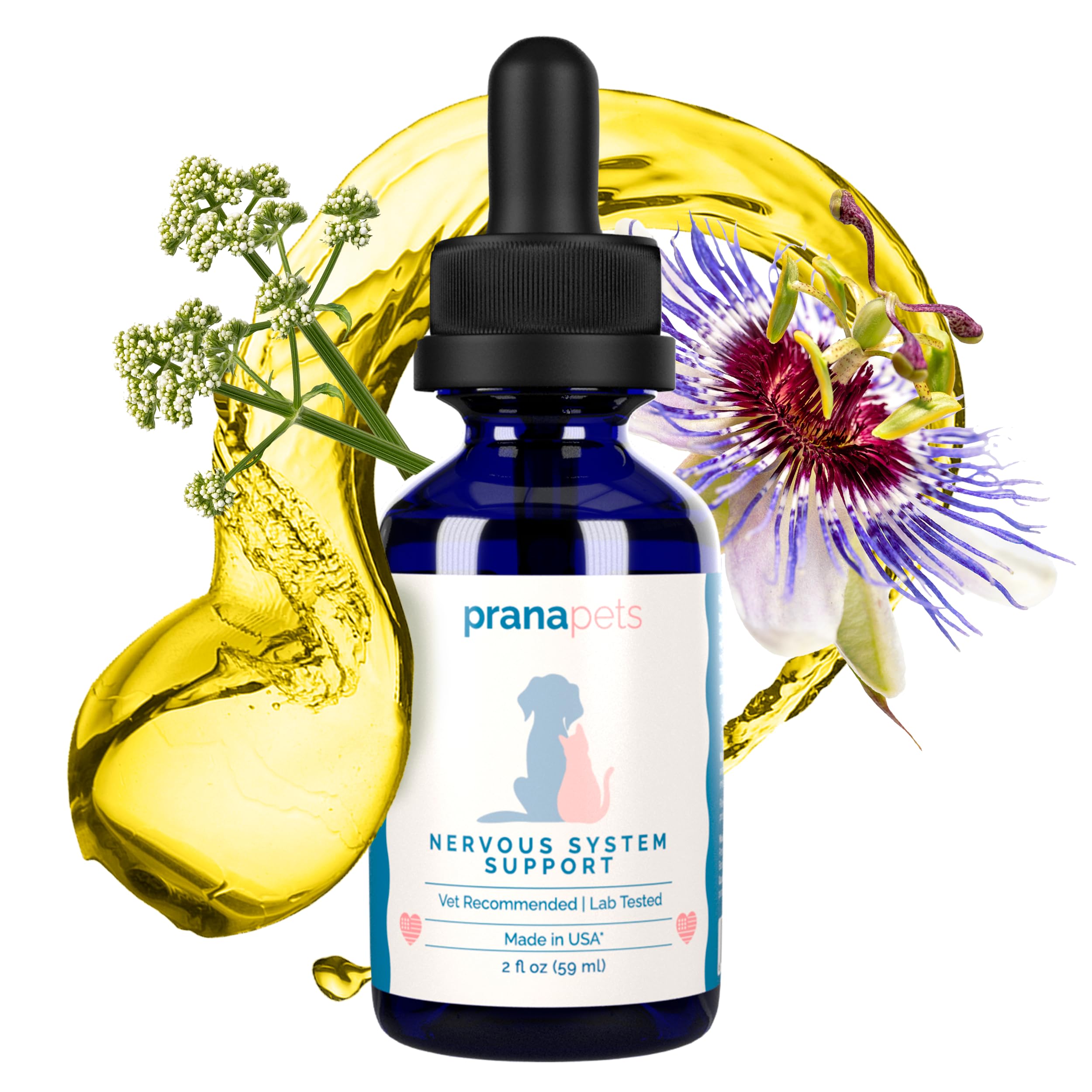 PranaPets Apoyo Sistema Nervioso: ingredientes a base de hierbas naturales