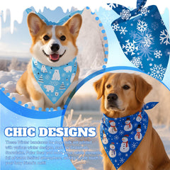 Bandana Preboun con muñeco de nieve, ideal para fiestas con tu mascota