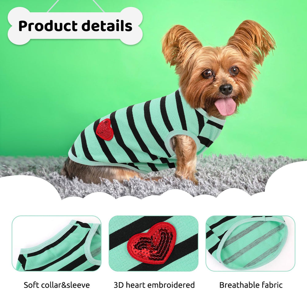Camiseta Preferhouse para perro grande, espalda; diseño rayado clásico para cada salida.