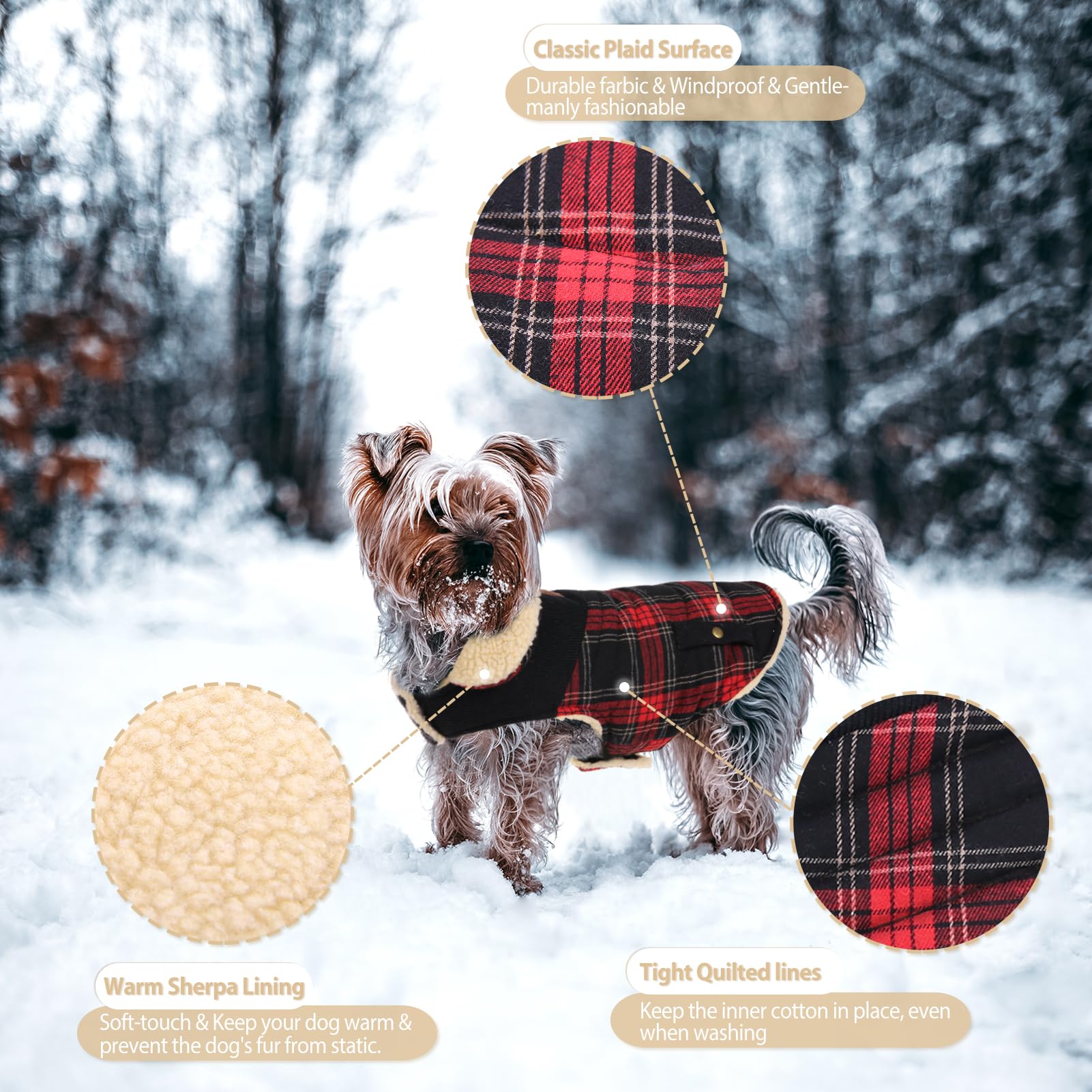 Orificio para arnés en la capa Preferhouse, paseos con correa sin perder ajuste.