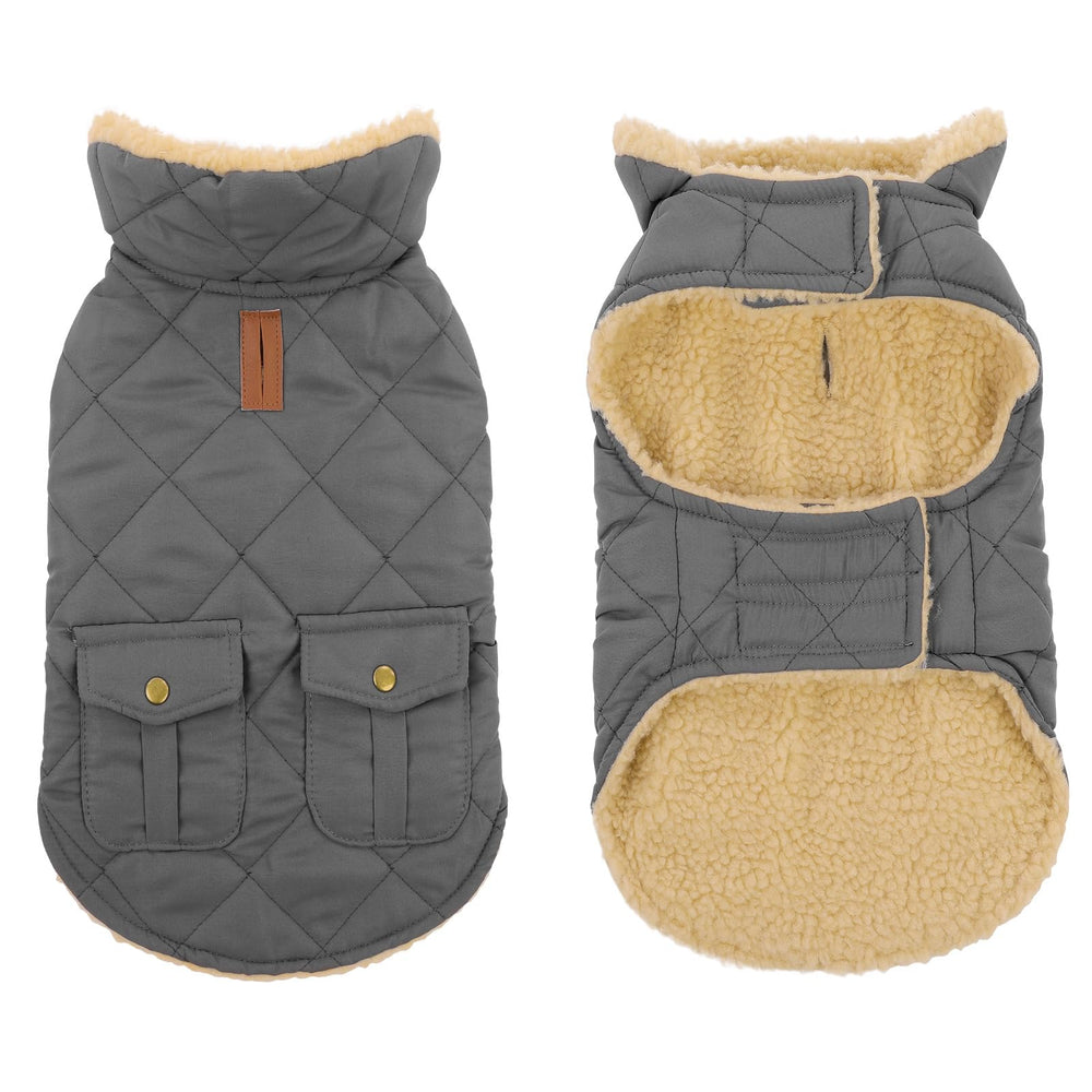 Preferhouse chaqueta para perro grande con forro polar para días fríos.