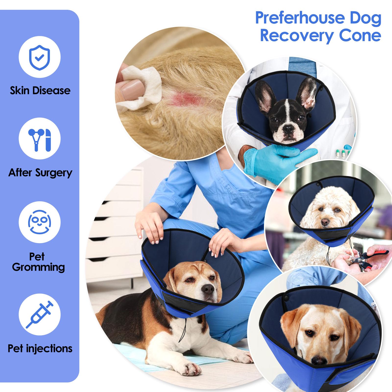 Preferhouse cono con cierre ajustable para ajuste cómodo.