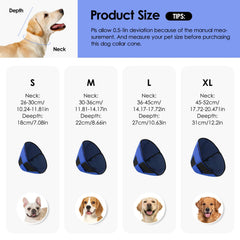 Preferhouse cono transpirable de material suave para perro grande.