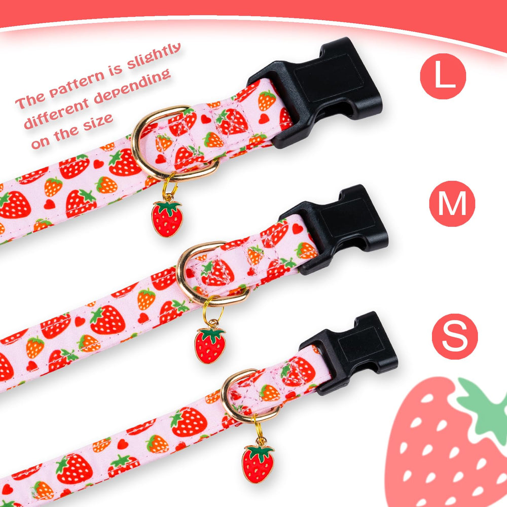 PREHAI collar rosa fresa, diseño elegante y encantador para tu perrita.