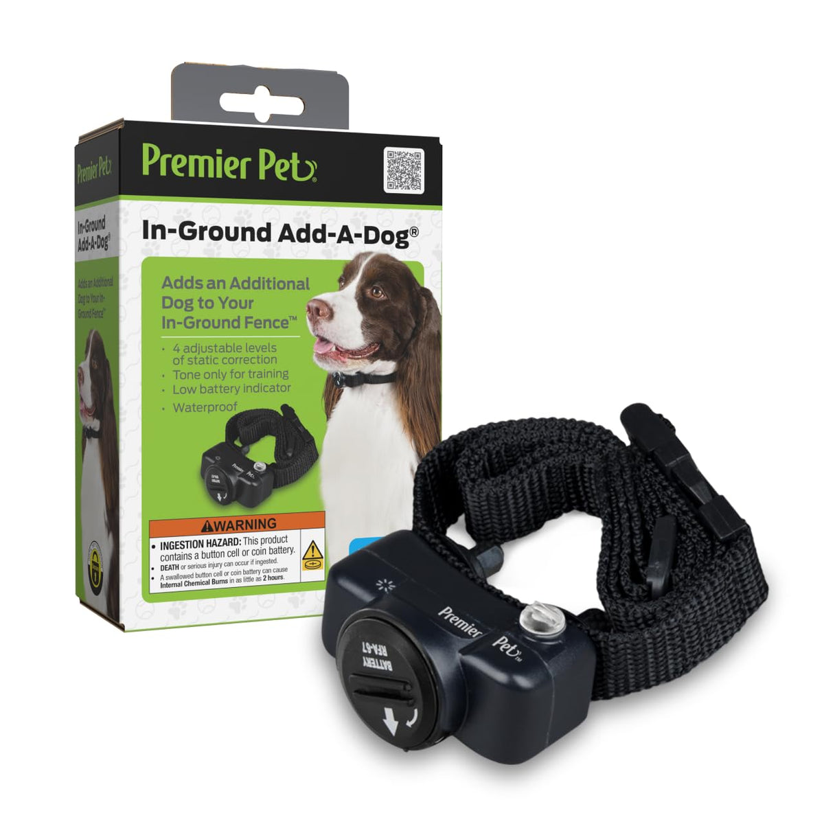 Premier Pet Add-A-Dog collar para expansión de cercado, ideal para ampliar sistemas de cerca subterránea