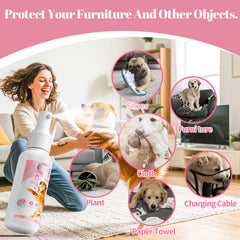 Premier Pet Bitter Apple Spray aplicado en superficie para proteger muebles