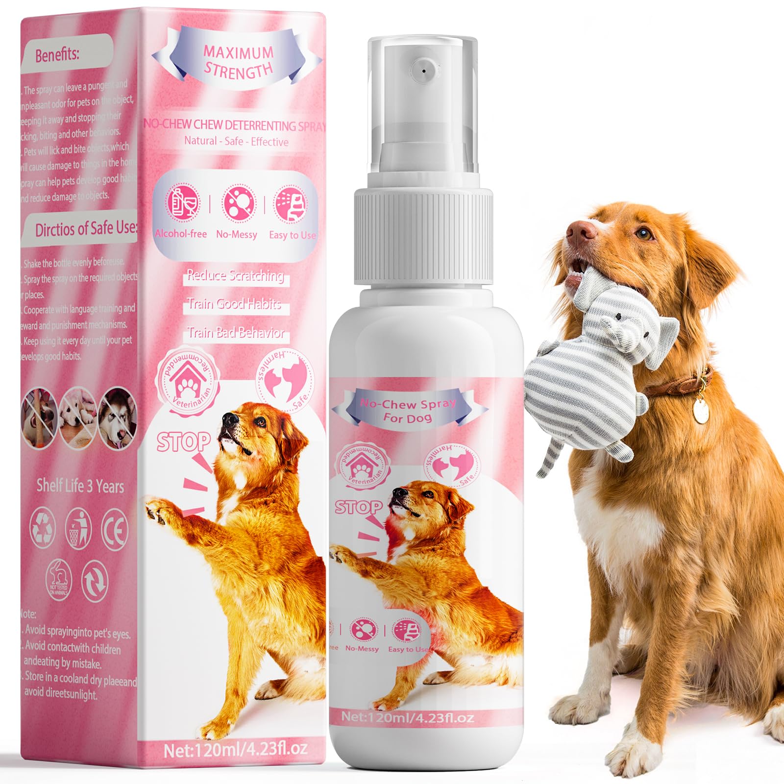 Premier Pet Bitter Apple Spray, botella visible, ideal para entrenamiento suave contra mordidas
