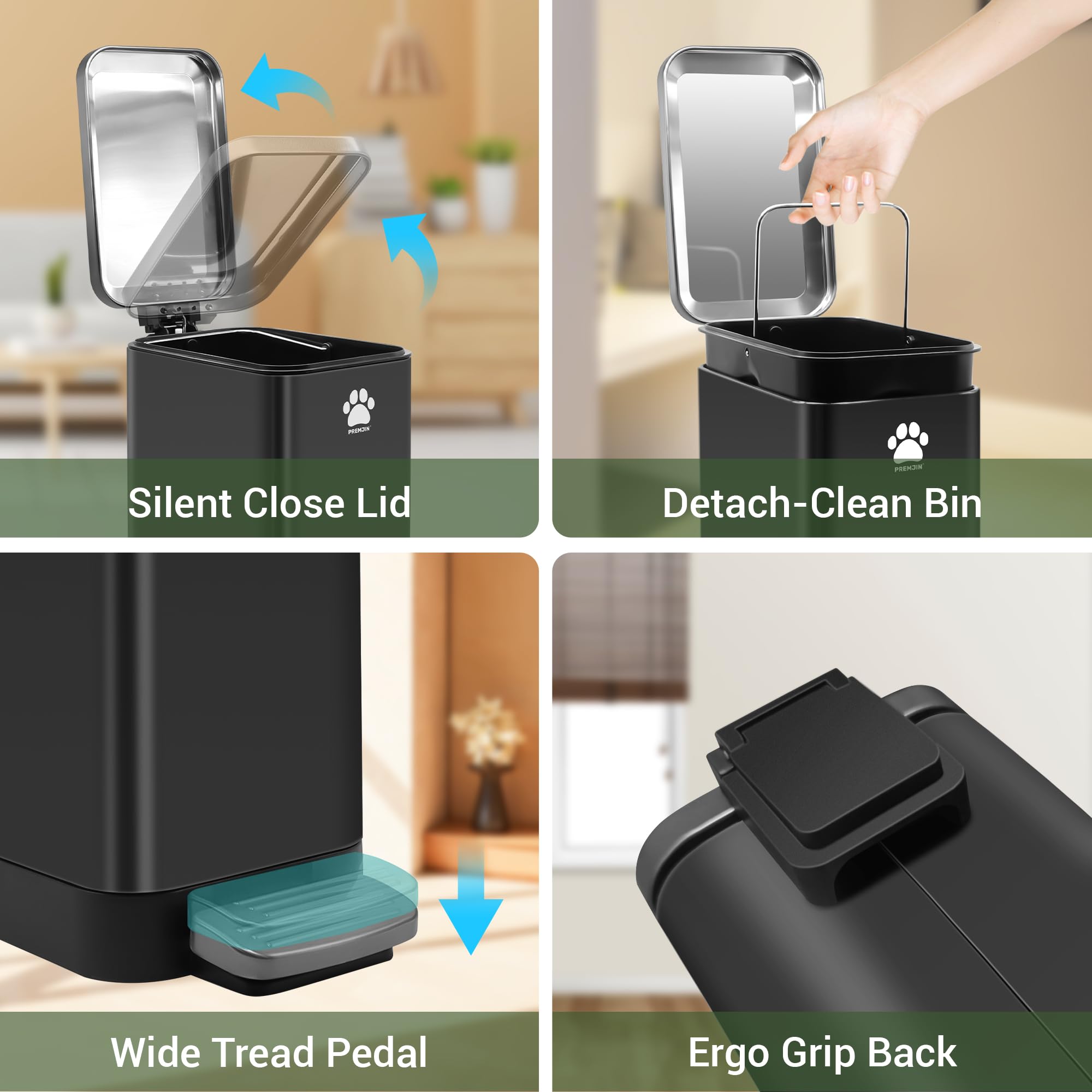 PREMJIN dispensador-bolsas de pared para bolsas y liners