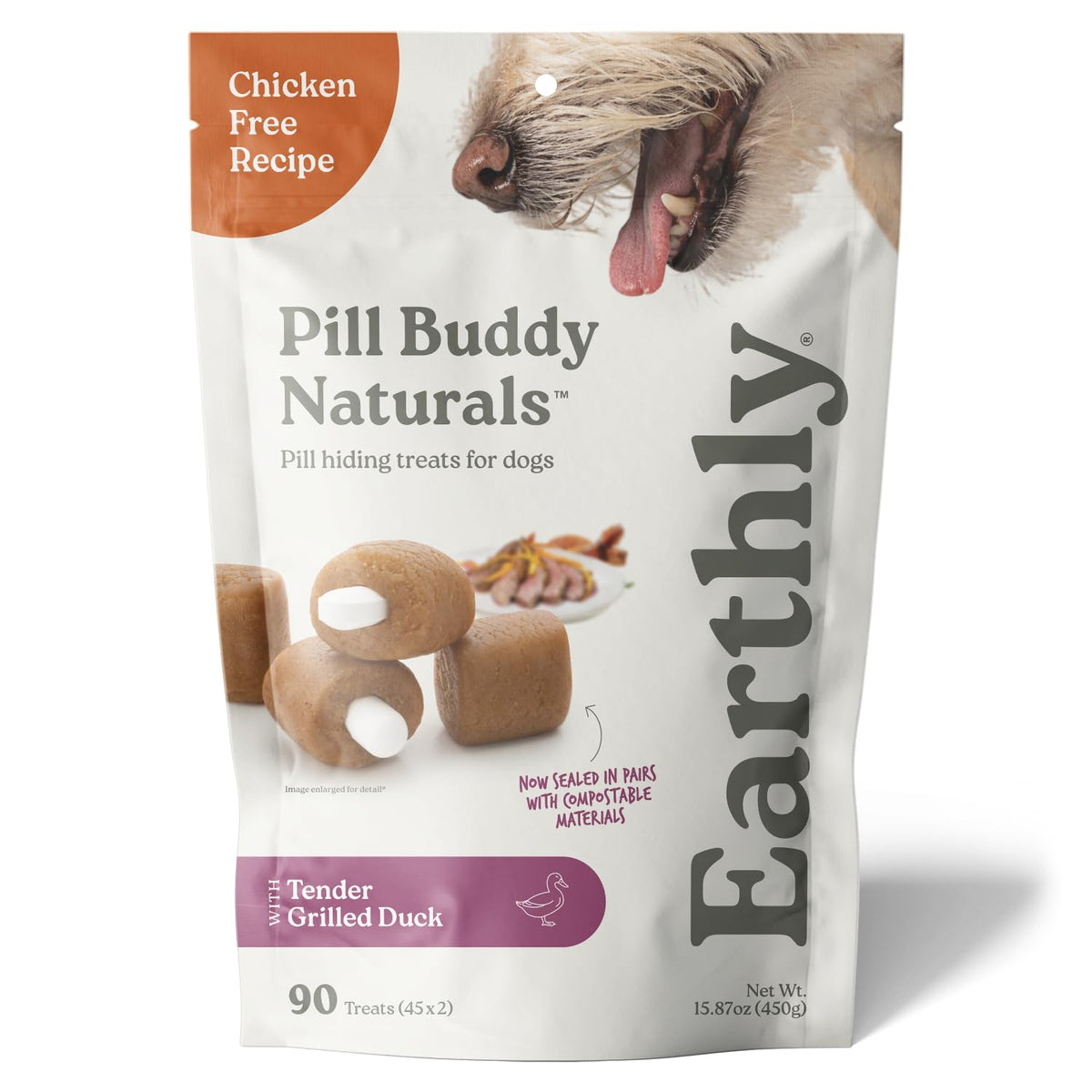 Presidio píldora oculta en snack suave para perros.