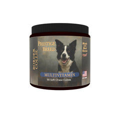 Prestige Breed Border Collie Multivitaminas frasco, apoyo diario a articulaciones.