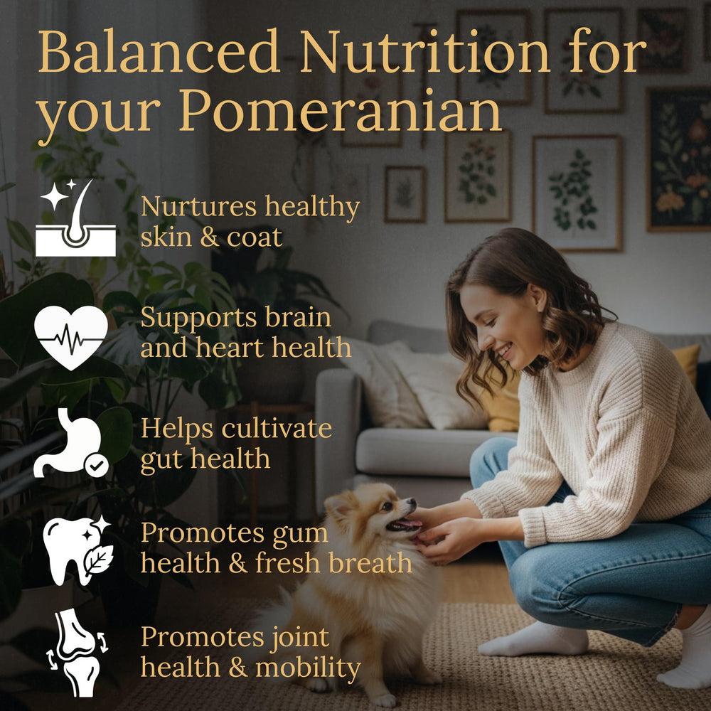Tabla de ingredientes premium para soporte articular en Prestige Breed Multivitaminas.