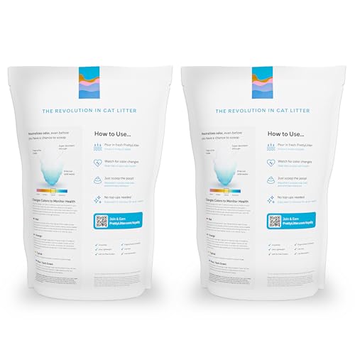 PrettyLitter: bajo rastro y polvo para una limpieza más fácil.
