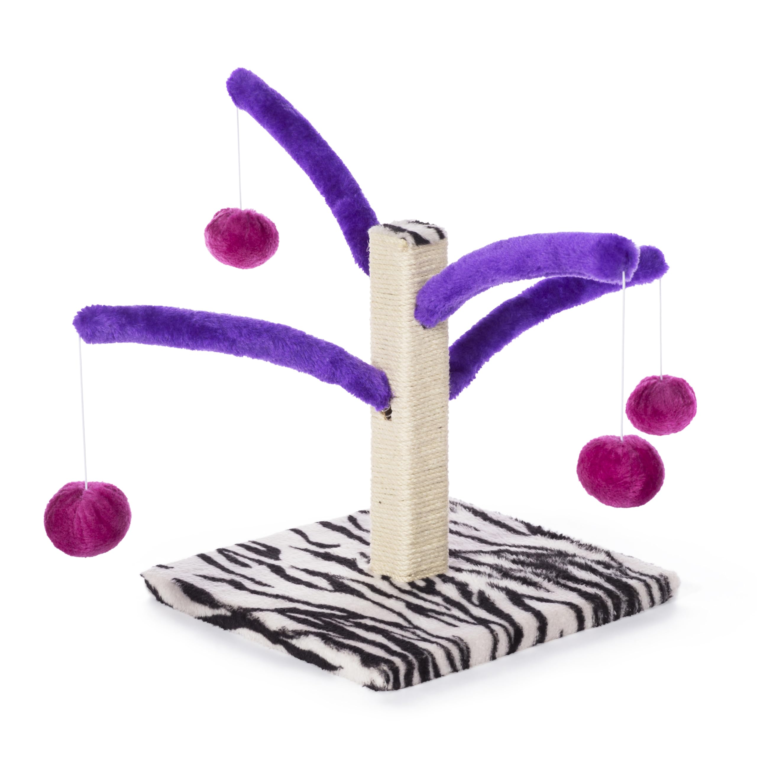 Kitty Power Bounce 'n Spring Scratcher: juguetes colgantes de peluche para juego activo