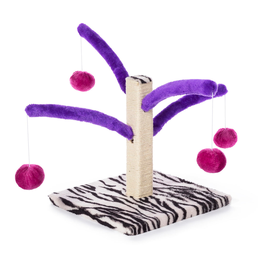 Kitty Power Bounce 'n Spring Scratcher: juguetes colgantes de peluche para juego activo