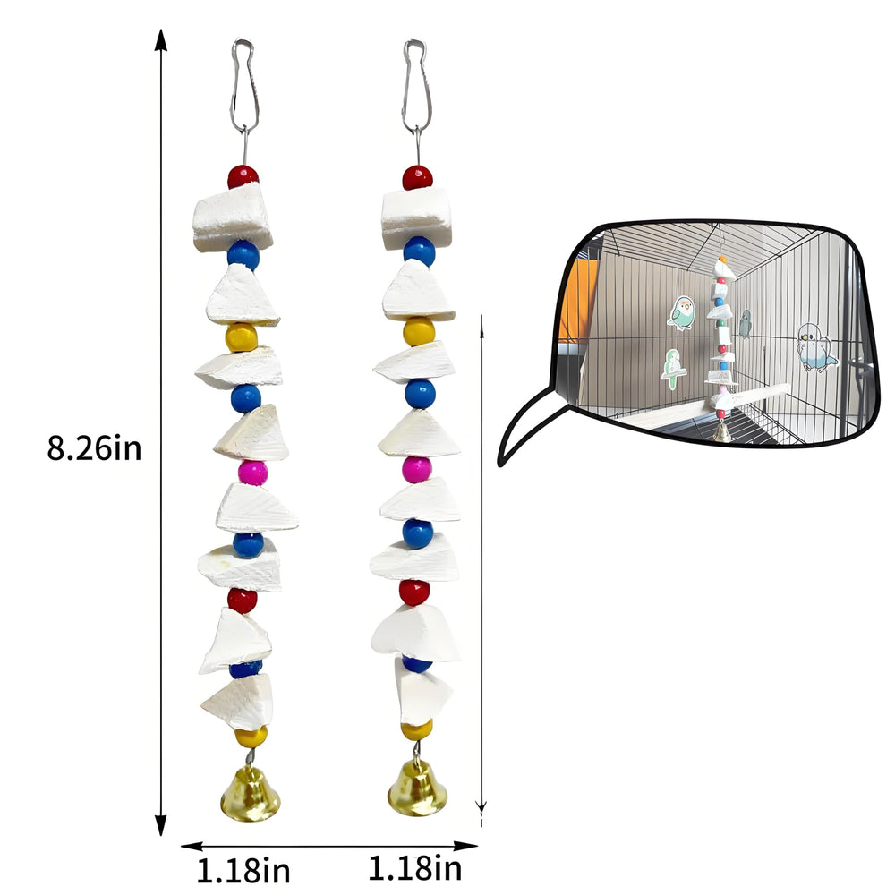 PRFOKEY Clips de acero inoxidable para instalar juguetes en jaula.