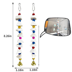 PRFOKEY Clips de acero inoxidable para instalar juguetes en jaula.