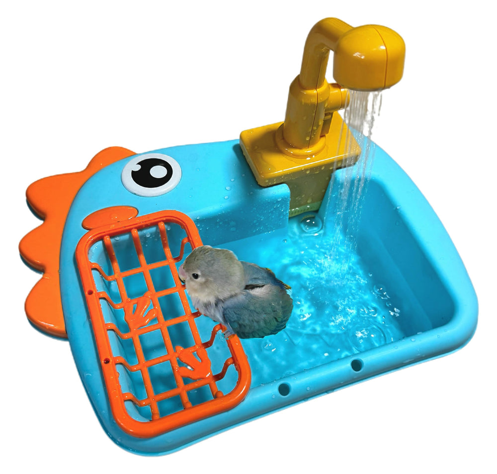 PRFOKEY grifo automático para aves con flujo suave para baño cómodo