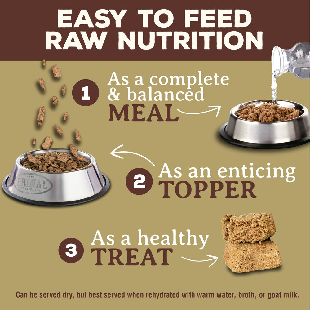 Primal Pet Foods: producido en Estados Unidos con ingredientes reales.