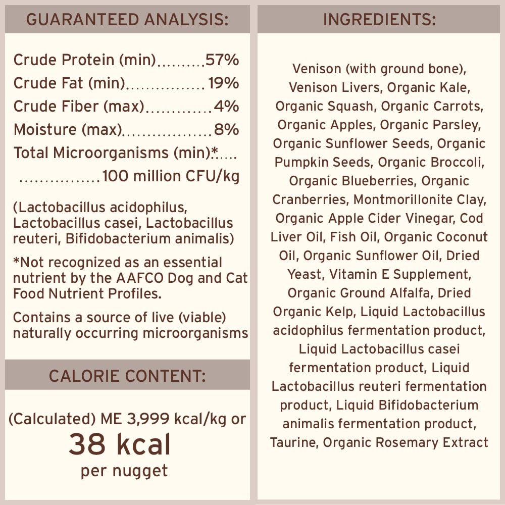 Primal: topping de ciervo sobre la comida del perro para más sabor.